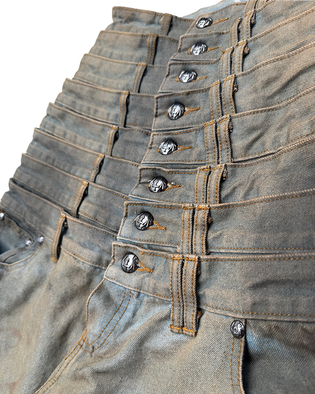 8 Backs J-Cut Pants - Dirty Washed (Available)