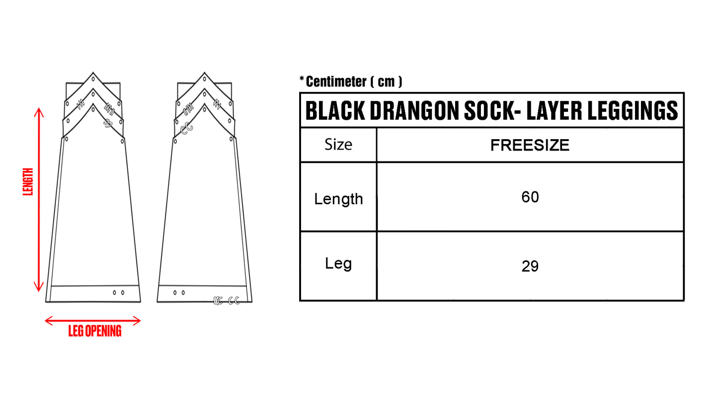 Black Dragon Short Pants + Sock