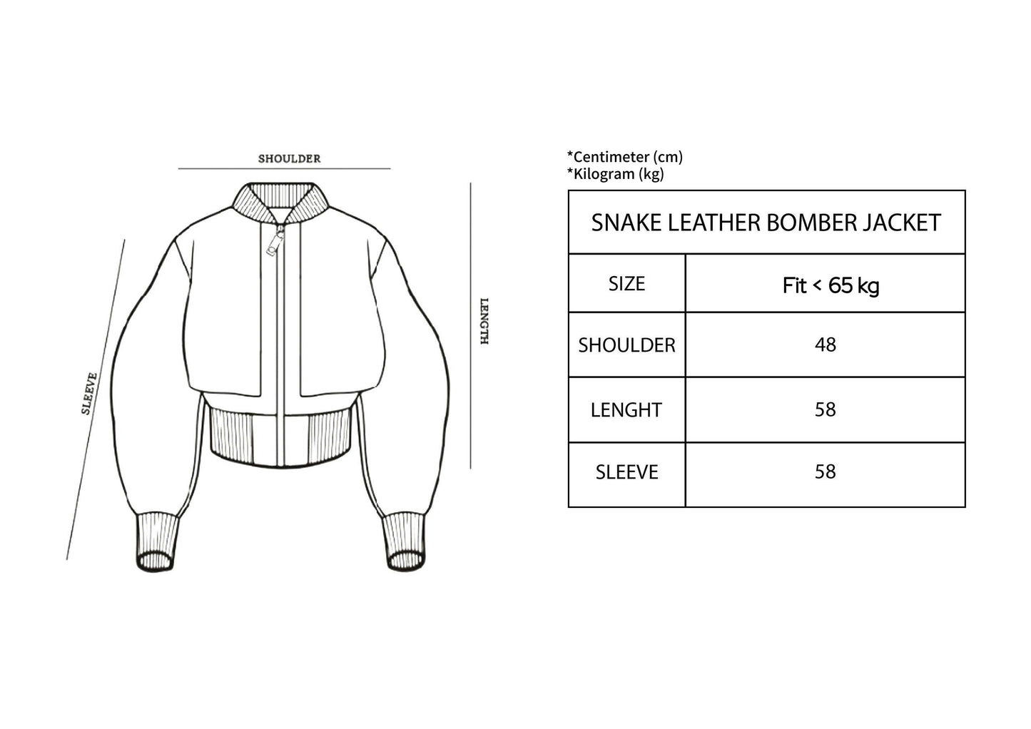 SNAKE LEATHER BOMBER JACKET (1OF1)