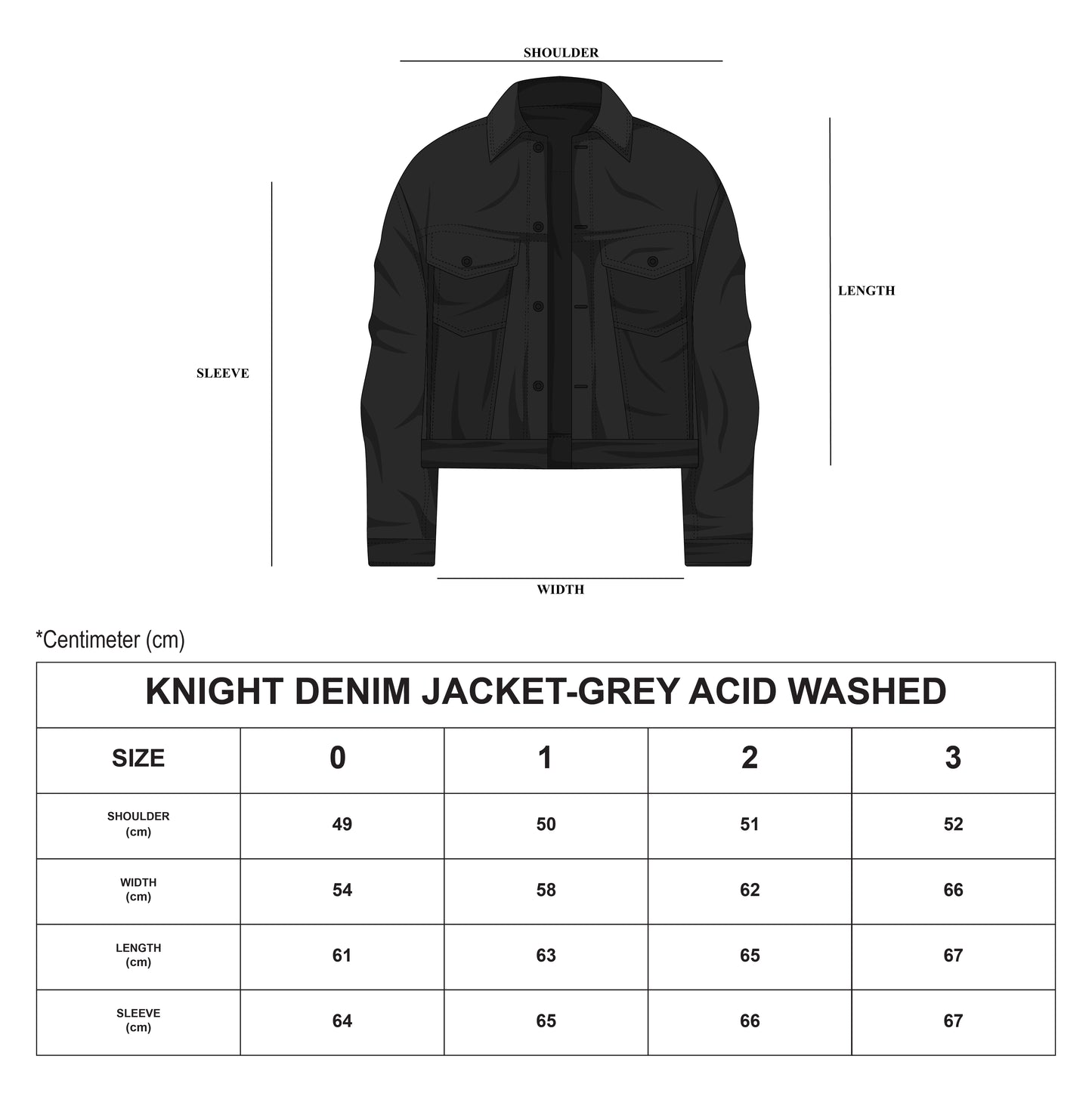 Knight Denim Jacket - Grey Acid Washed (Available)