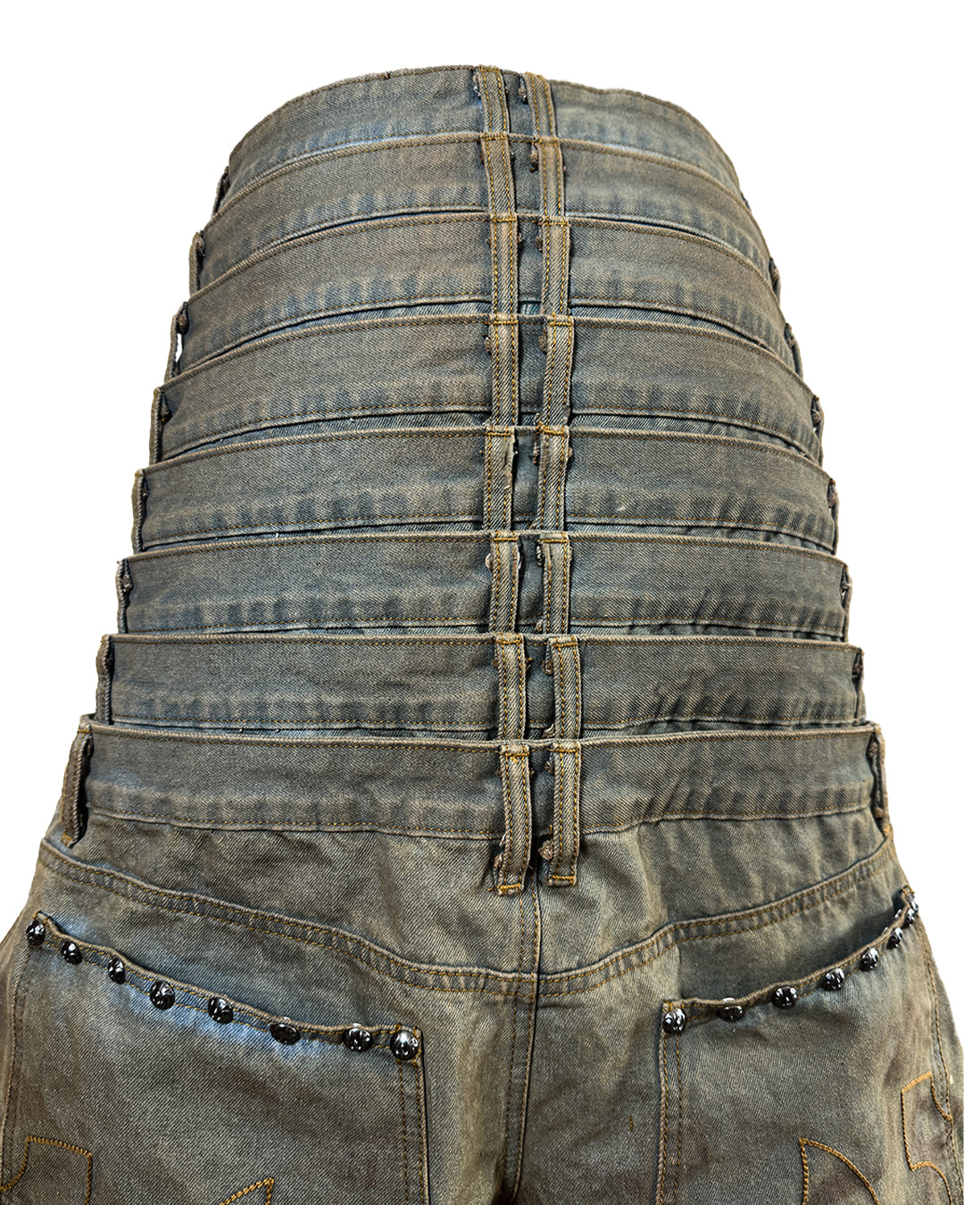 8 Backs J-Cut Pants - Dirty Washed (Available)