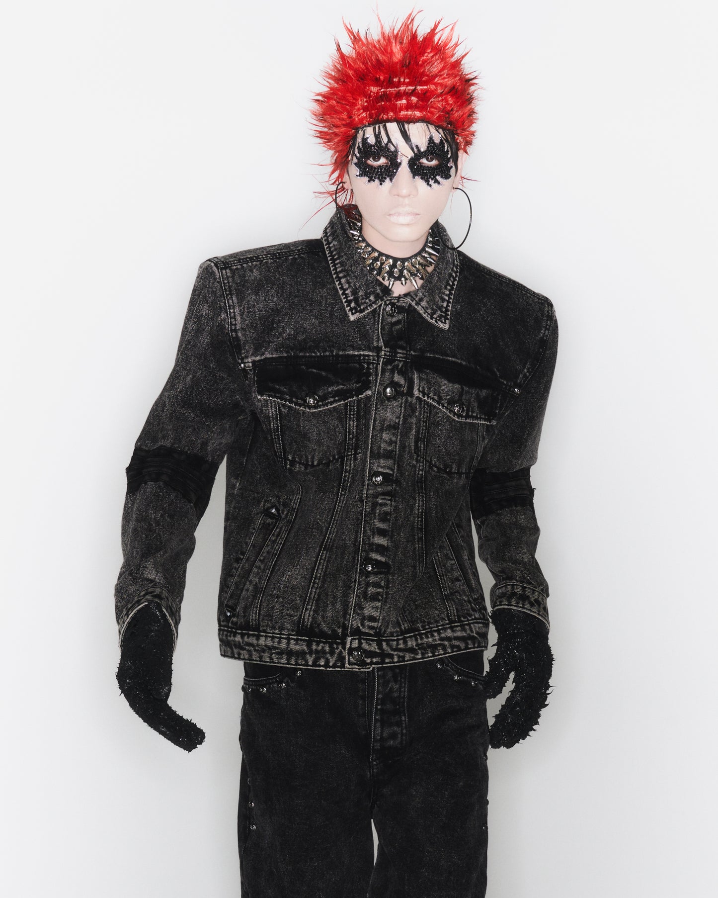 Knight Denim Jacket - Grey Acid Washed (Available)