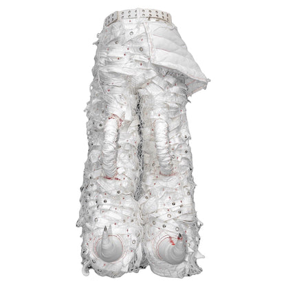 WHITE MONSTER PANTS - DROP 1