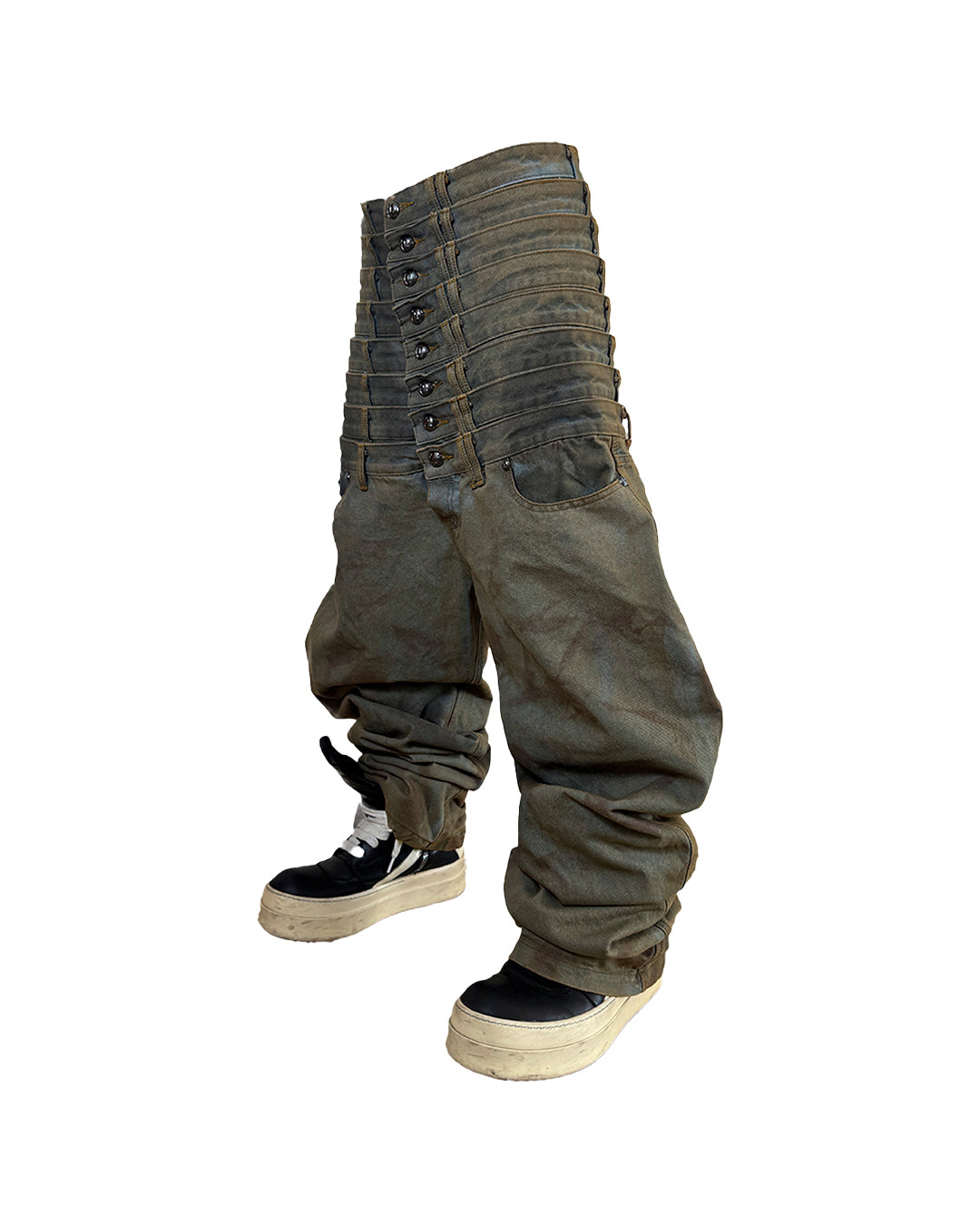 8 Backs J-Cut Pants - Dirty Washed (Available)