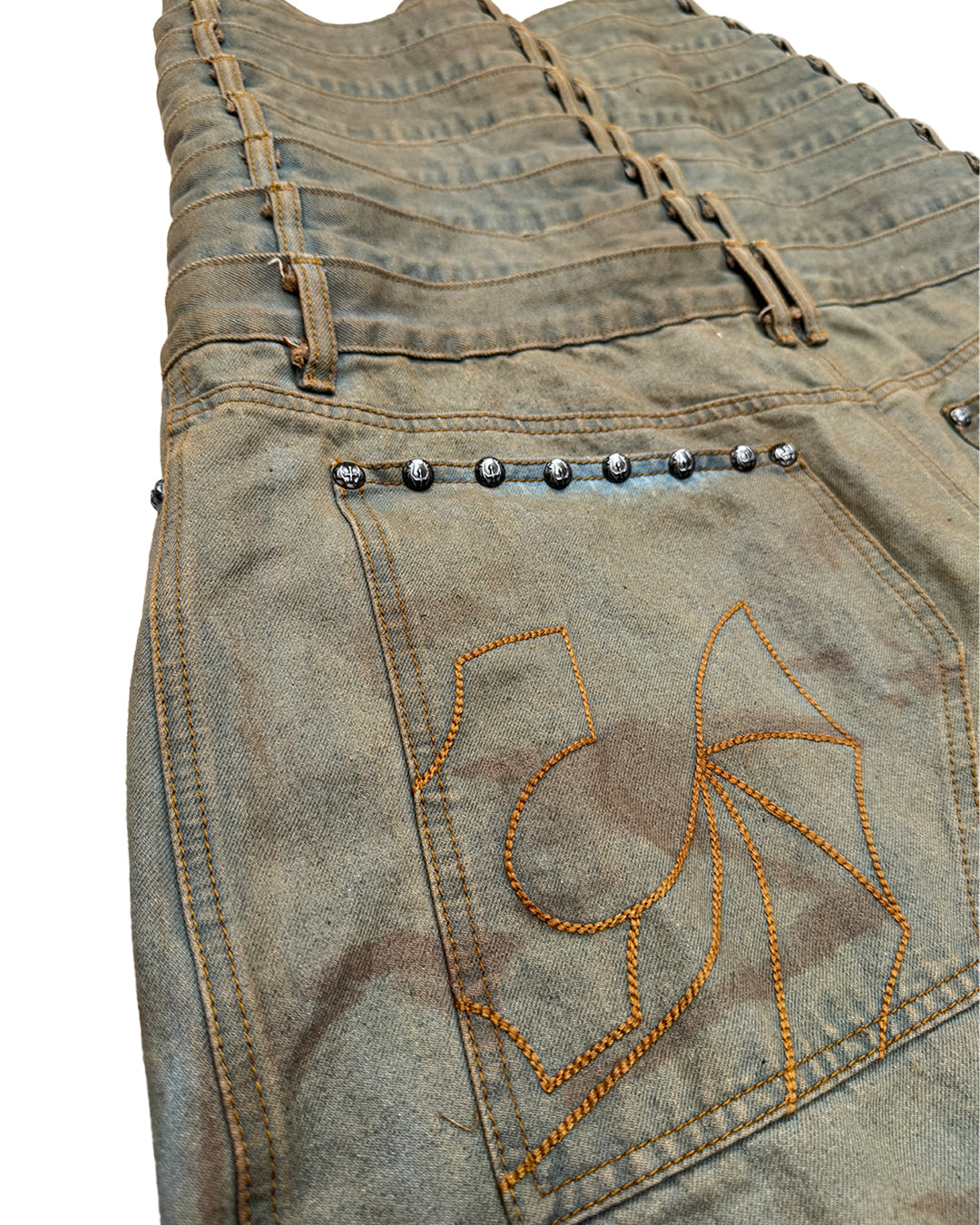 8 Backs J-Cut Pants - Dirty Washed (Available)