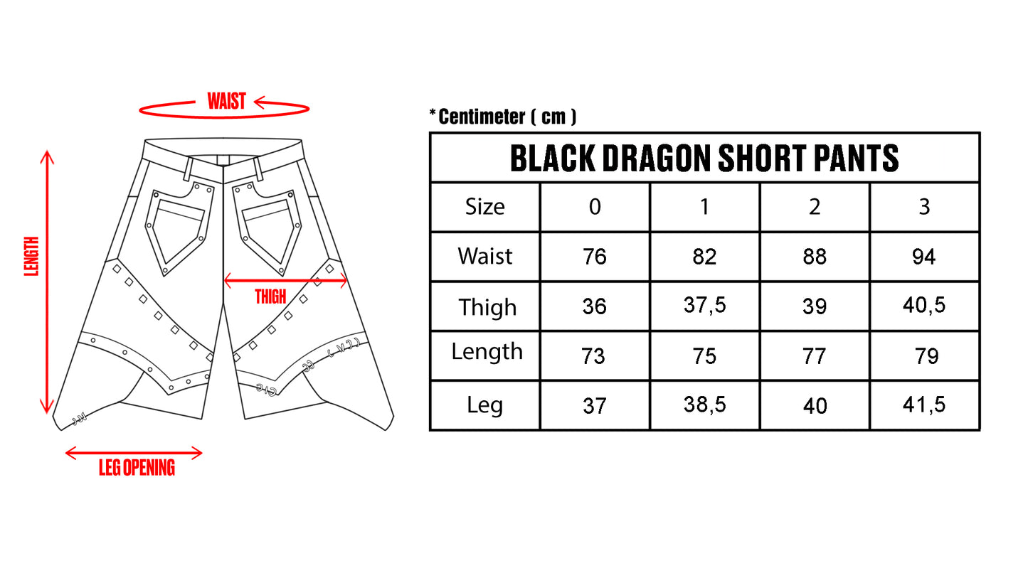 Black Dragon Short Pants + Sock