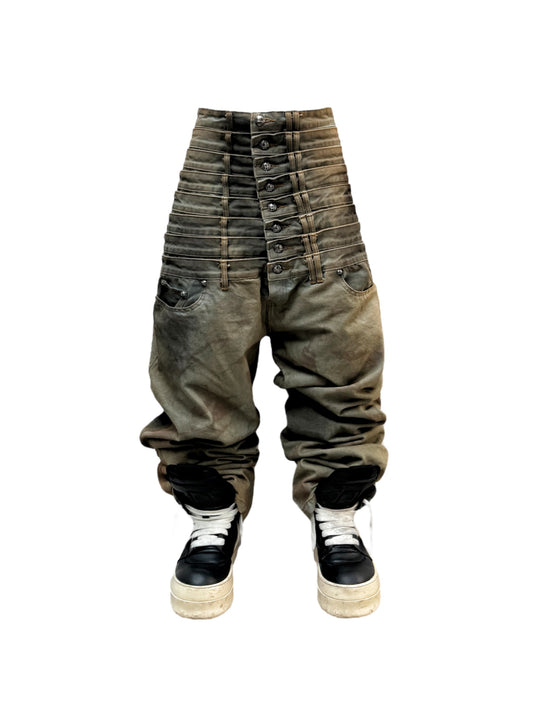 8 Backs J-Cut Pants - Dirty Washed (Available)