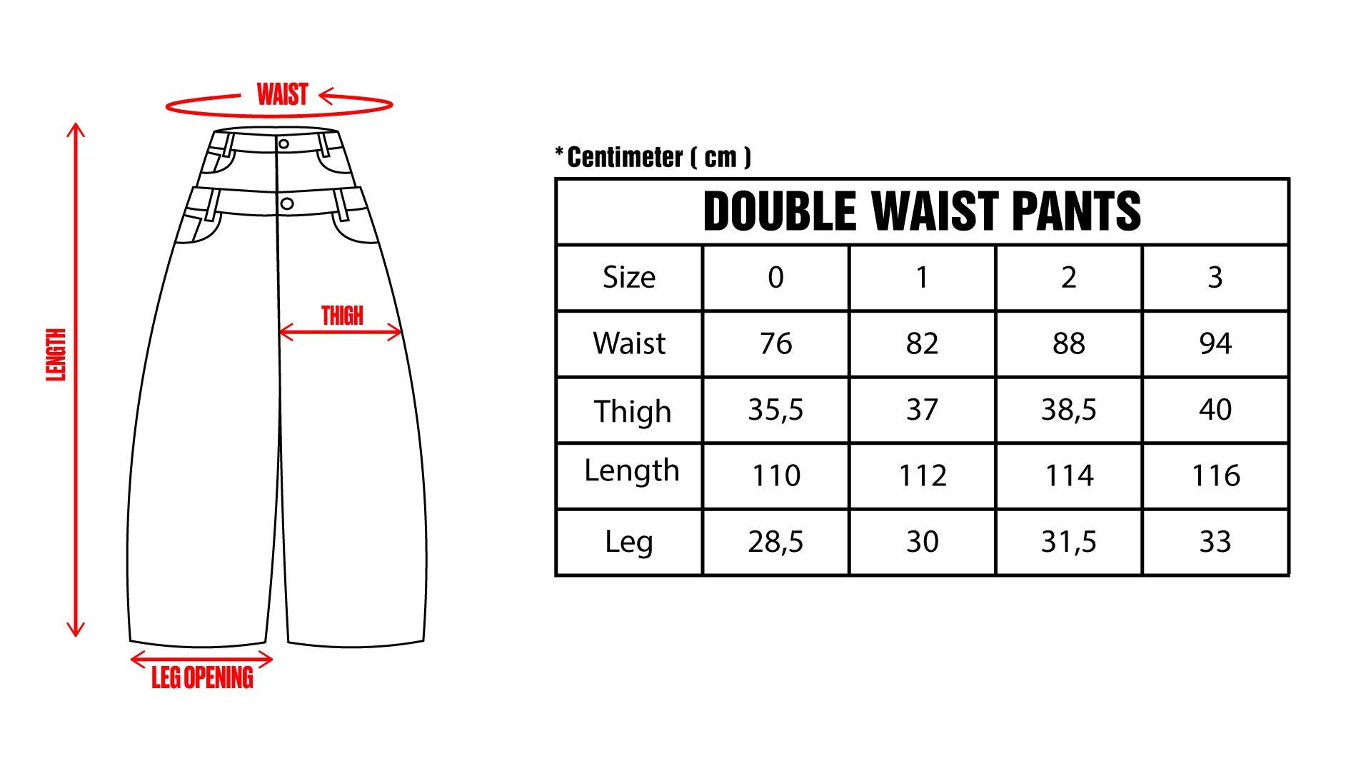 Double Waist Pants (PRE-ORDER 4 WEEKS) – UNIZ