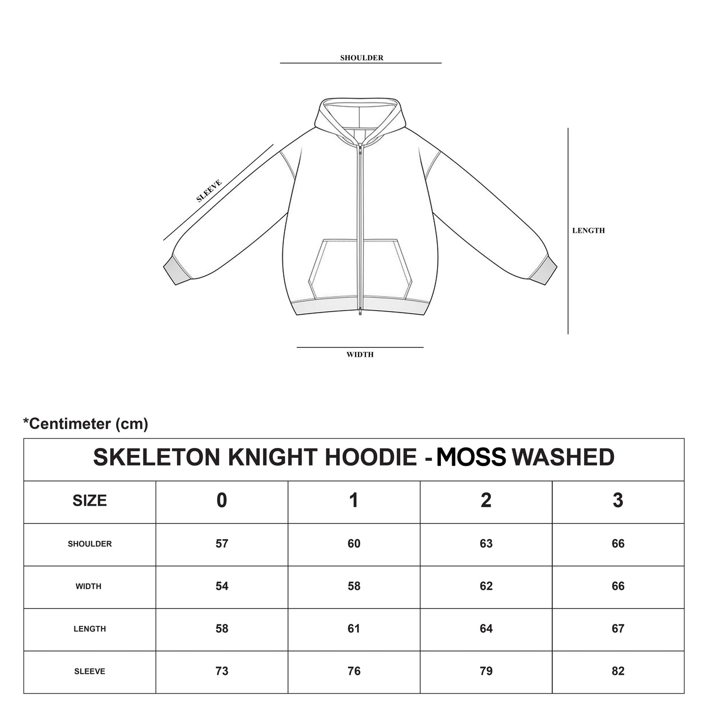 Skeleton Knight Hoodie – Moss Washed