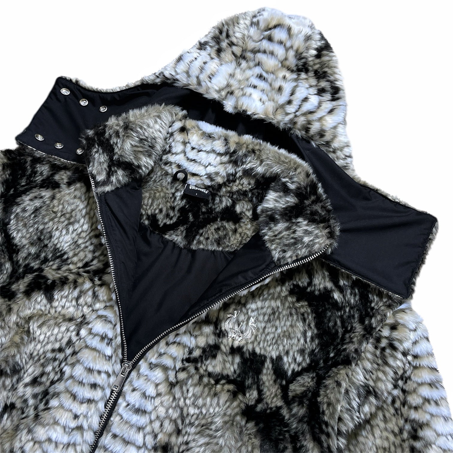 Snake Fur Jacket - Beige – UNIZ