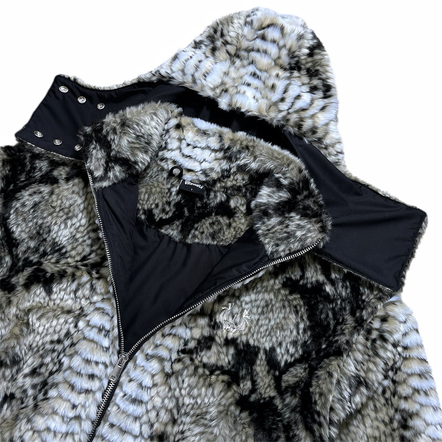 Snake Fur Jacket - Beige