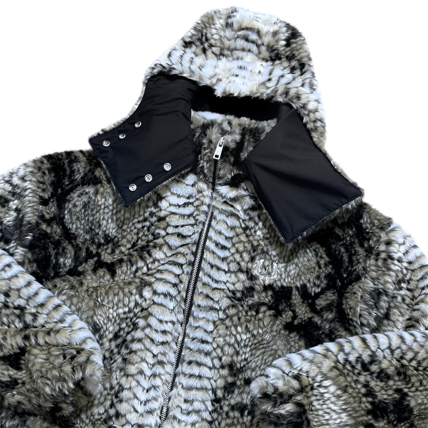 Snake Fur Jacket - Beige