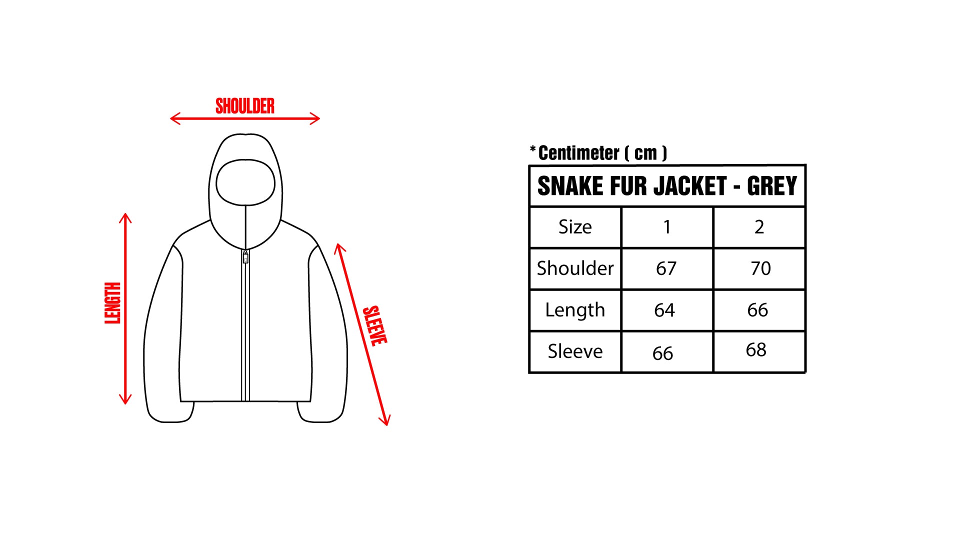 Snake Fur Jacket - Grey – UNIZ