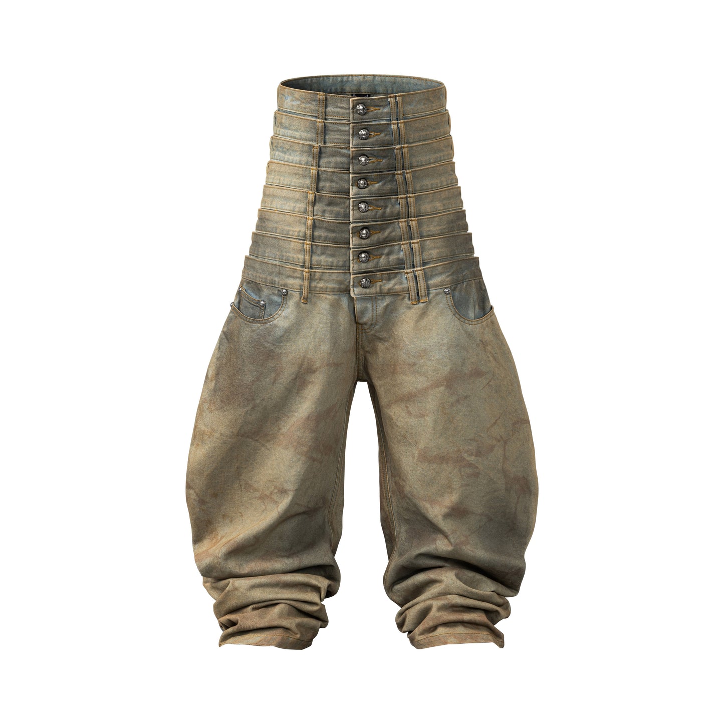 8 Backs J-Cut Pants - Dirty Washed (Available)