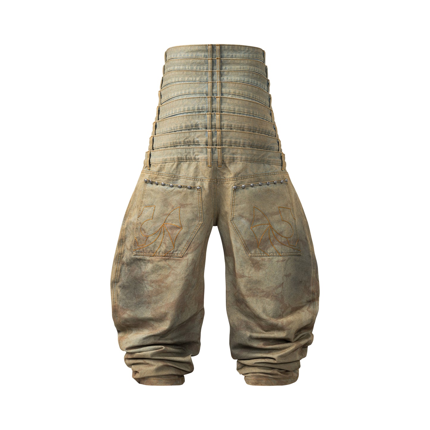 8 Backs J-Cut Pants - Dirty Washed (Available)