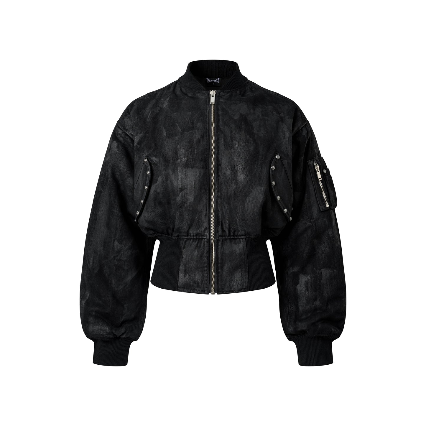 Black Coating Bomber Jacket(PRE-ORDER 4 WEEKS)