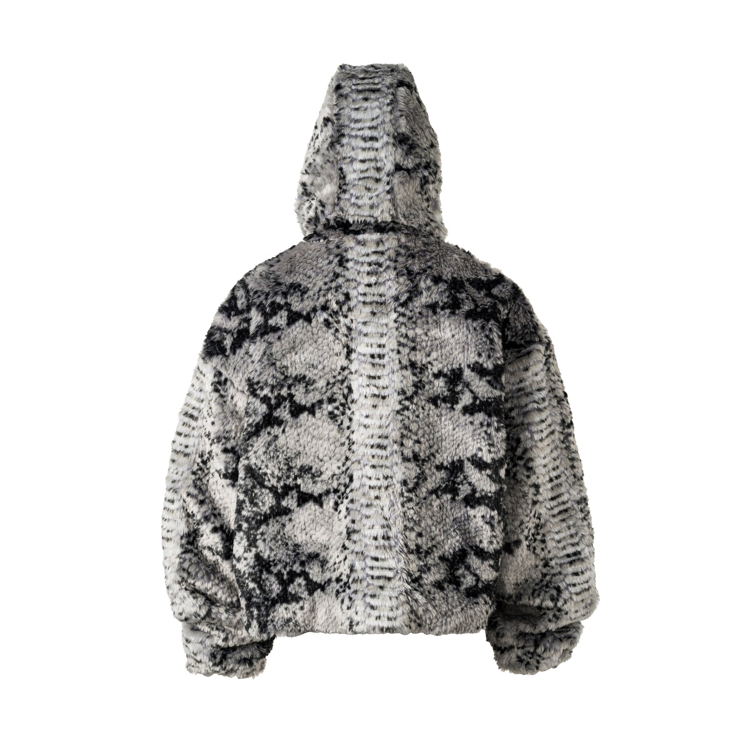 Snake Fur Jacket - Grey