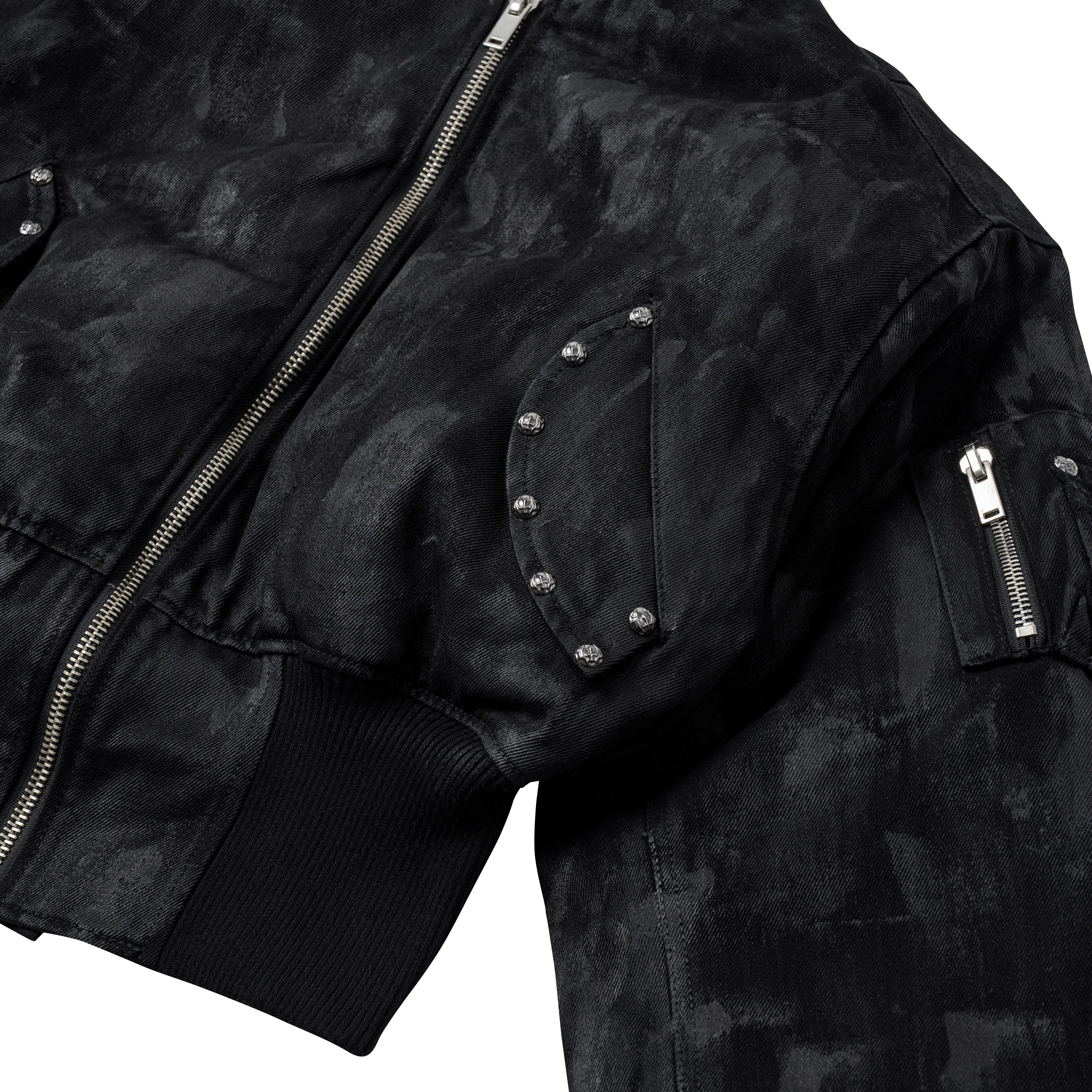 【Uniz】Black Coating Bomber Jacket Black Coating Bomber Jacket(PRE-ORDER 4 WEEKS) – UNIZ