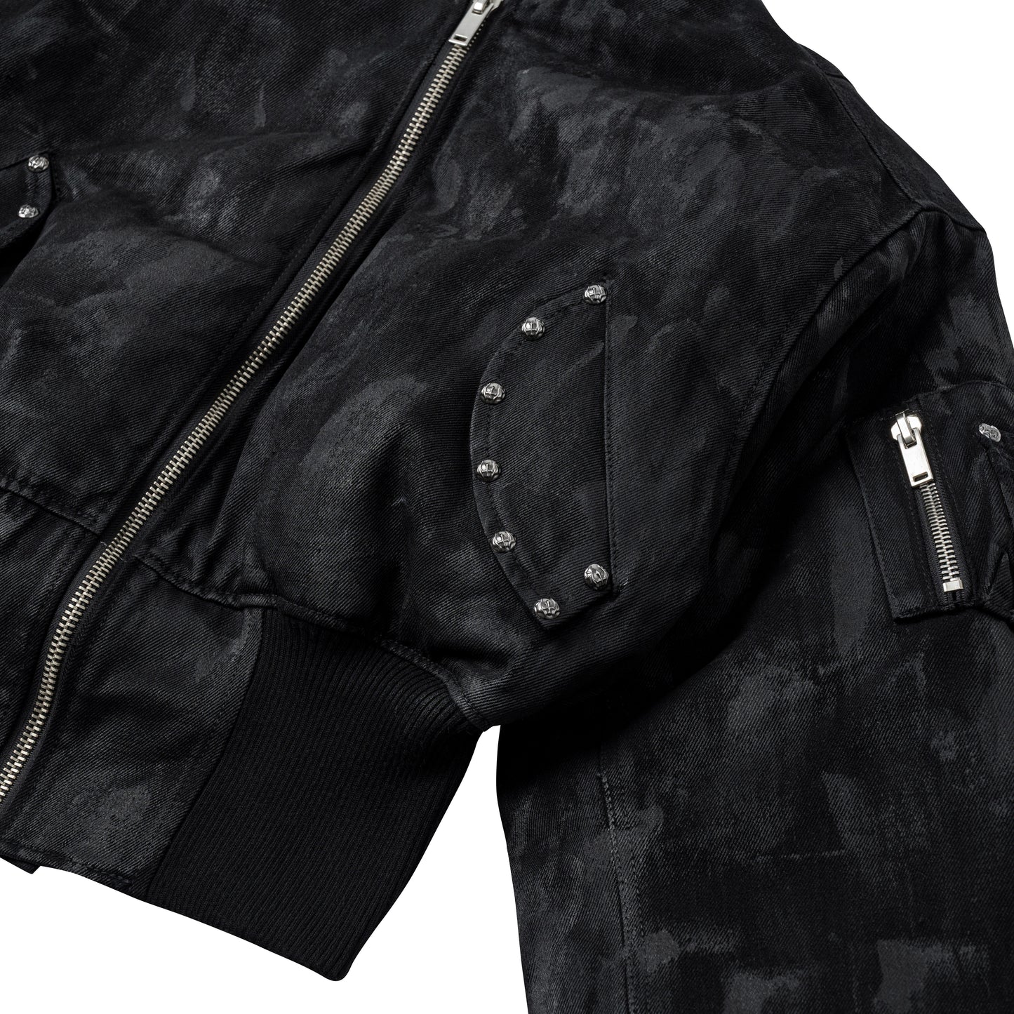 Black Coating Bomber Jacket(PRE-ORDER 4 WEEKS)