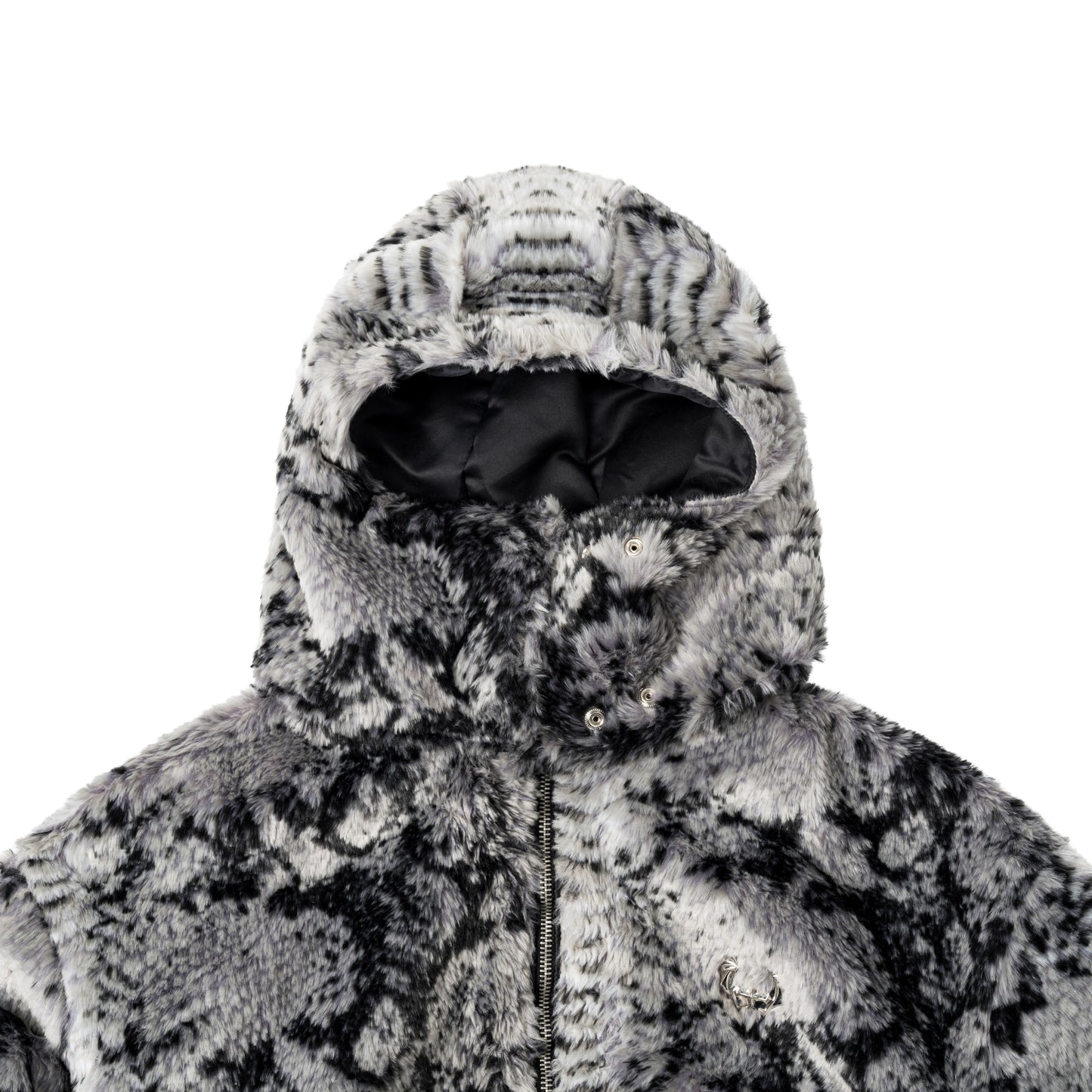 Snake Fur Jacket - Grey