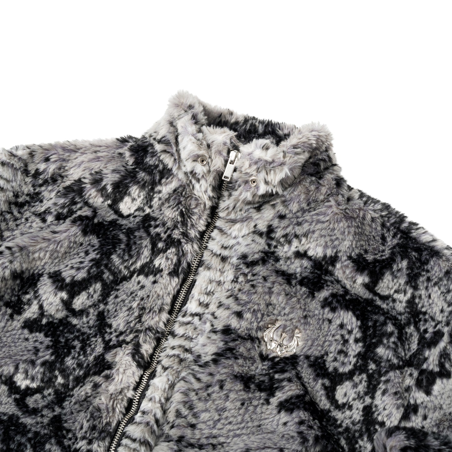 Snake Fur Jacket - Grey