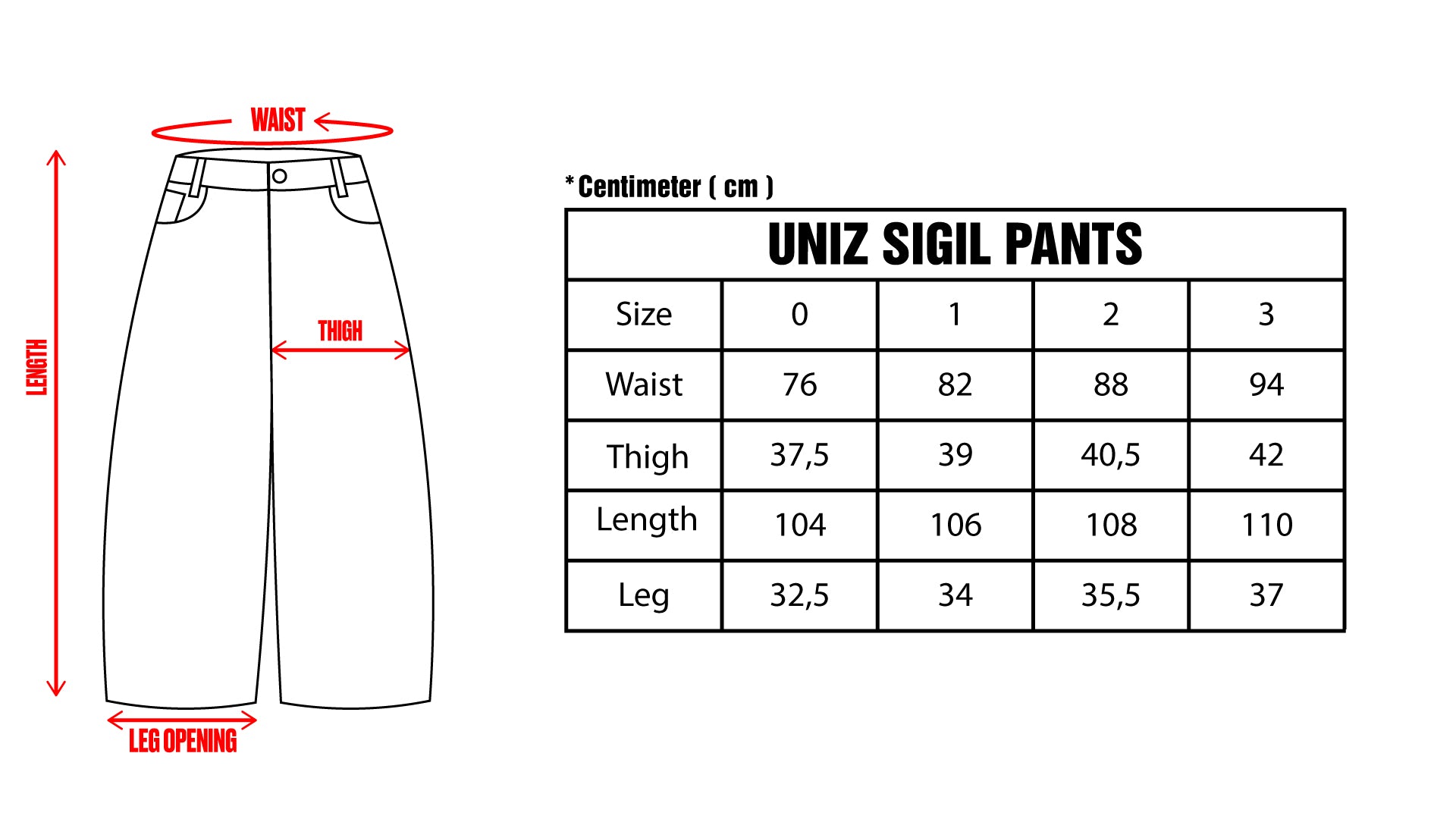 UNIZ Sigil Pants (PRE-ORDER 4 WEEKS)