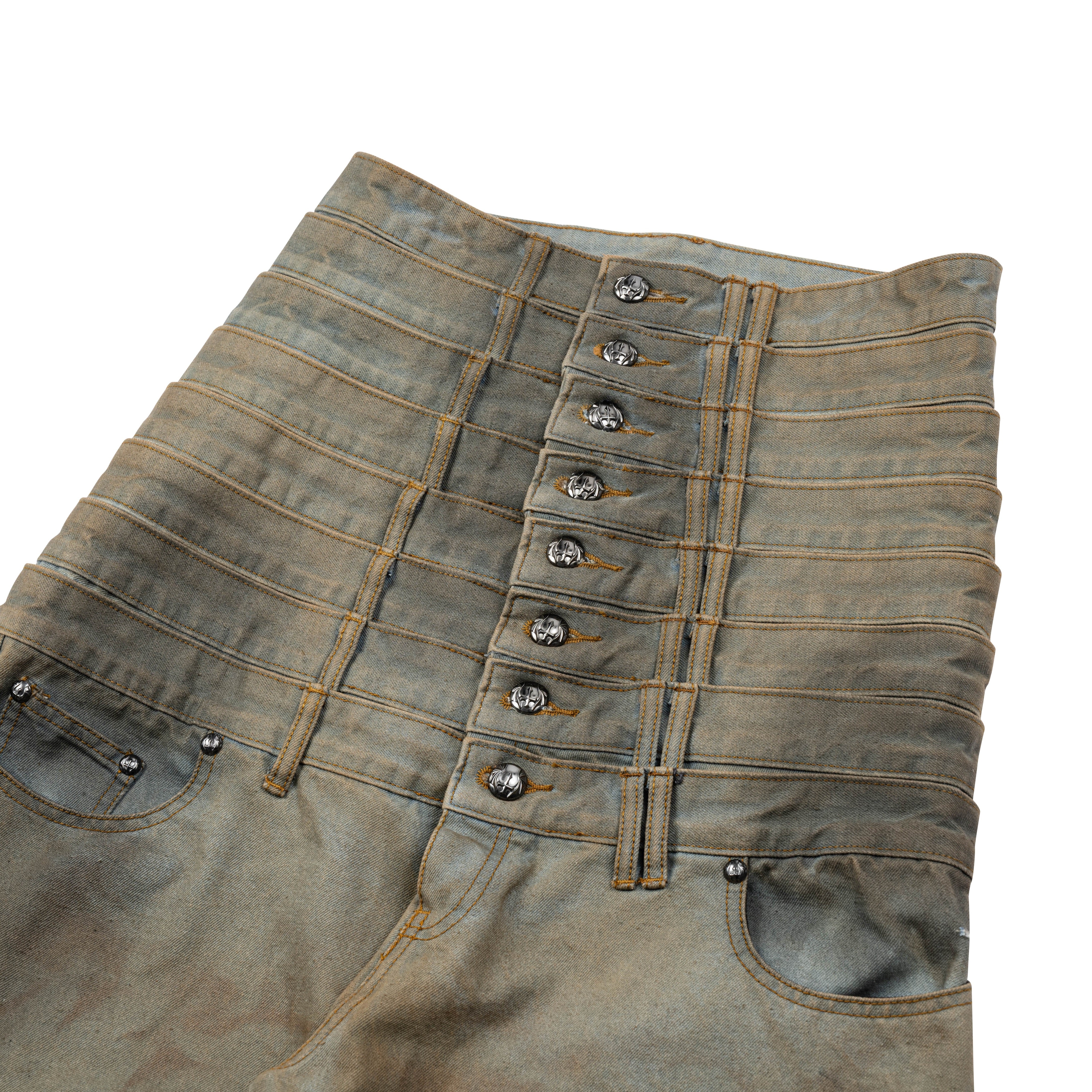 8 Backs J-Cut Pants - Dirty Washed(PRE-ORDER 2 WEEKS) – UNIZ