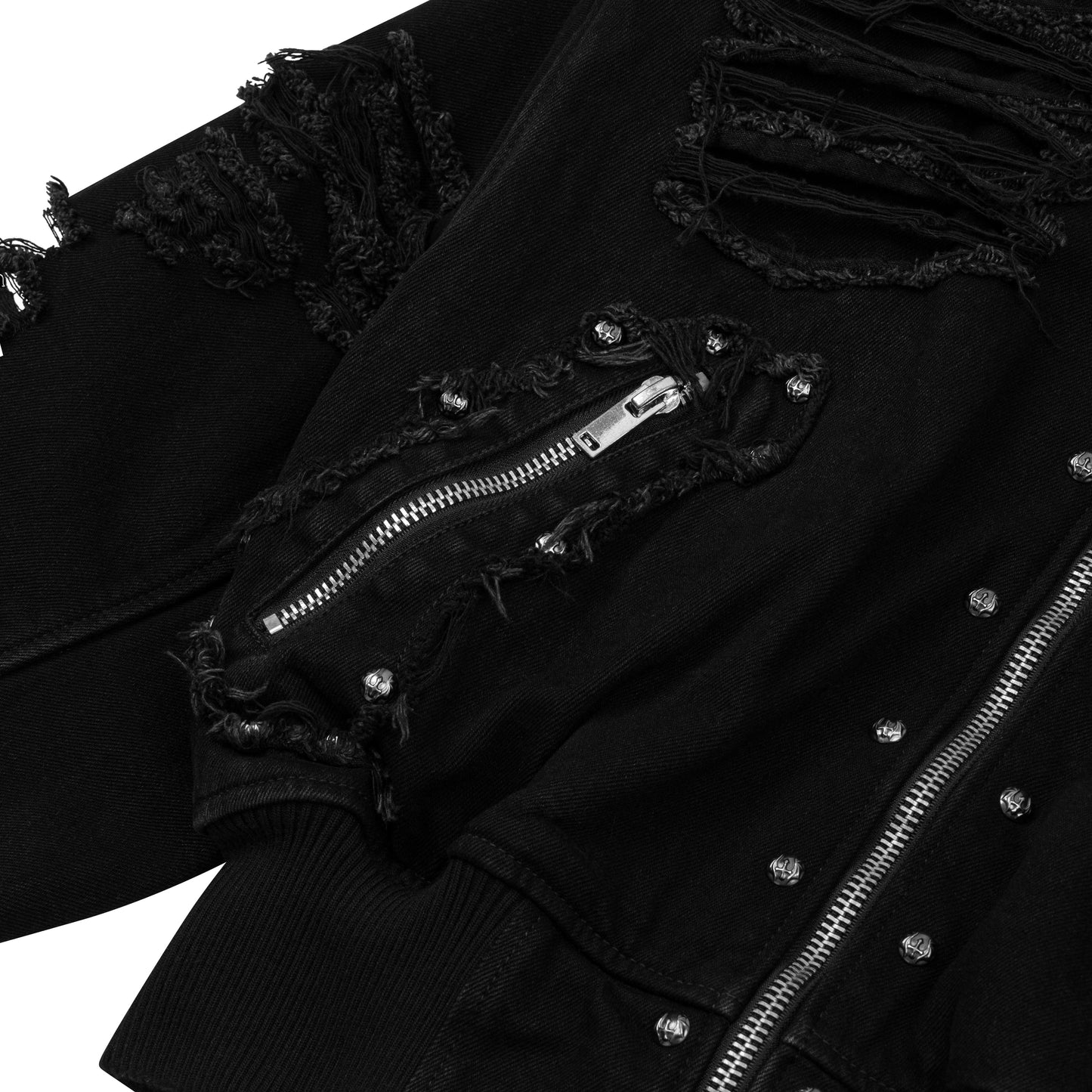 Rogue Distressed Zip Jacket (PRE-ORDER 8 WEEKS)