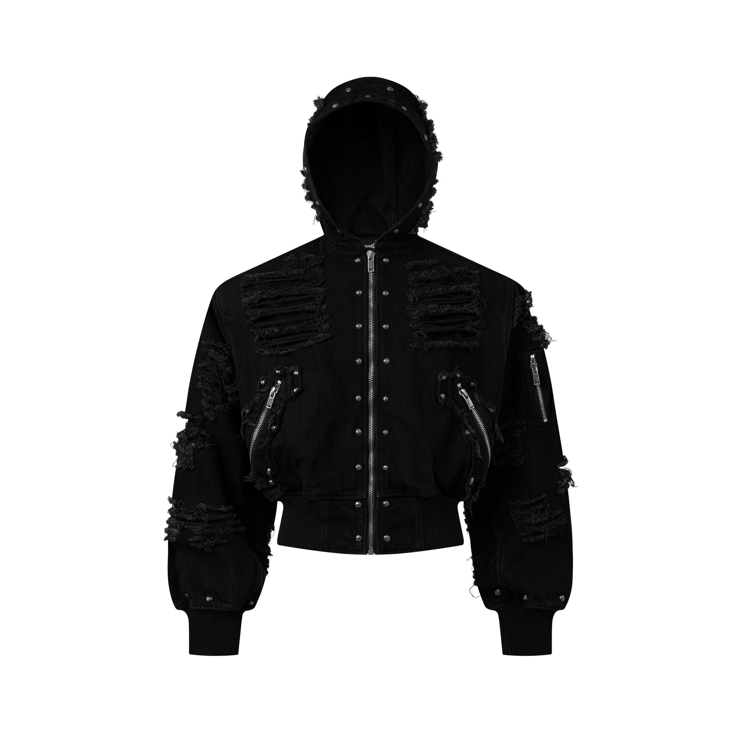 Rogue Distressed Zip Jacket (PRE-ORDER 8 WEEKS)
