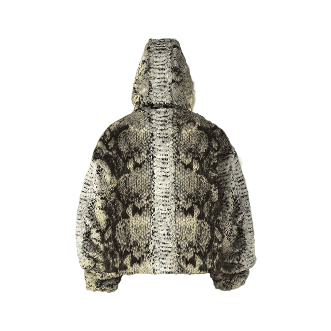 Snake Fur Jacket - Beige