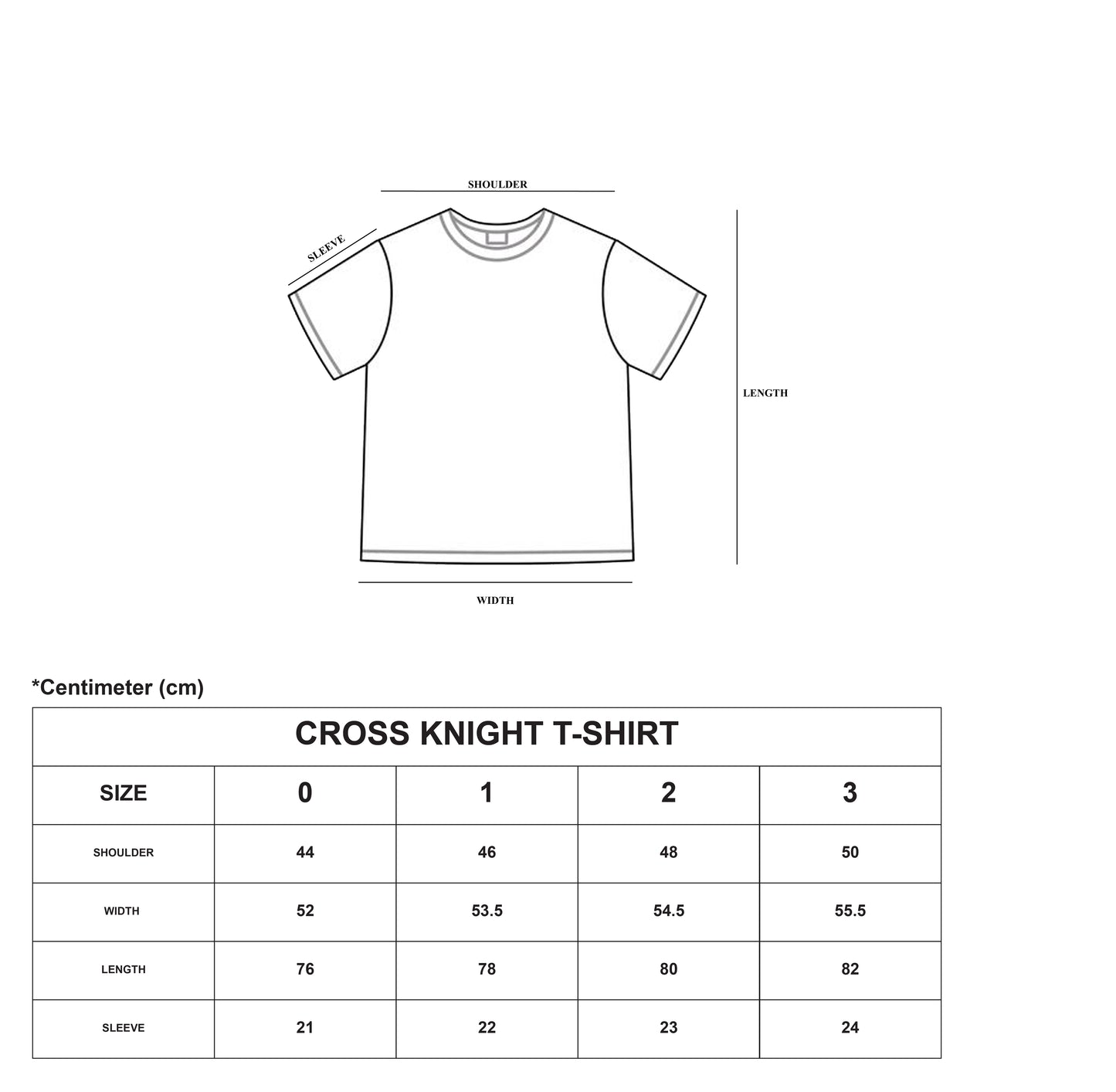 Cross Knight T-Shirt (Pre-order 2 weeks)